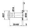 UKSESILM AMIG 160° MCR 35-60mm ustele, Ø14mm