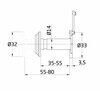 UKSESILM AMIG 180° MS 55--80mm ustele, Ø14mm TULEKINDEL