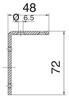 UKSESULGUR ABLOY NURK-KINNITUSPLAAT DC113 (uksesulgurile DC330 / DC335)
