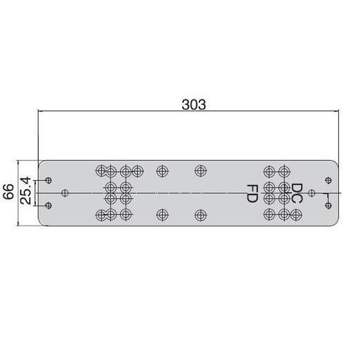 UKSESULGUR ABLOY PAIGALDUSPLAAT DC106 ZN/HÕBE (UKSESULGURitele DC240; 247; 250; 405)