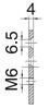 UKSESULGUR ABLOY PAIGALDUSPLAAT DC106 ZN/HÕBE (UKSESULGURitele DC240; 247; 250; 405)