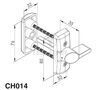 VÄÄNDENUPP + PIMEKILP ABLOY CH 014 CR PROFIILUKSELE
