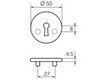 VÕTMEKILP ABLOY 008A ZN/MUST
