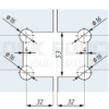 ADJUSTABLE HINGE GLASS TO GLASS 90° CDA VENEZIA TGAH804 SC