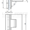 ADJUSTABLE HINGE GLASS TO GLASS 90° CDA VENEZIA TGAH804 SC