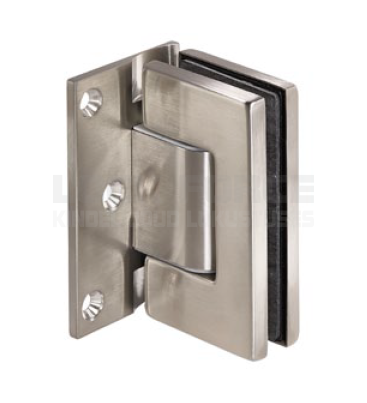 ADJUSTABLE SPRING HINGE WITH OFFSET FIXING PLATE (GLASS TO WALL) CDA RIMINI TGAH901OS SSS