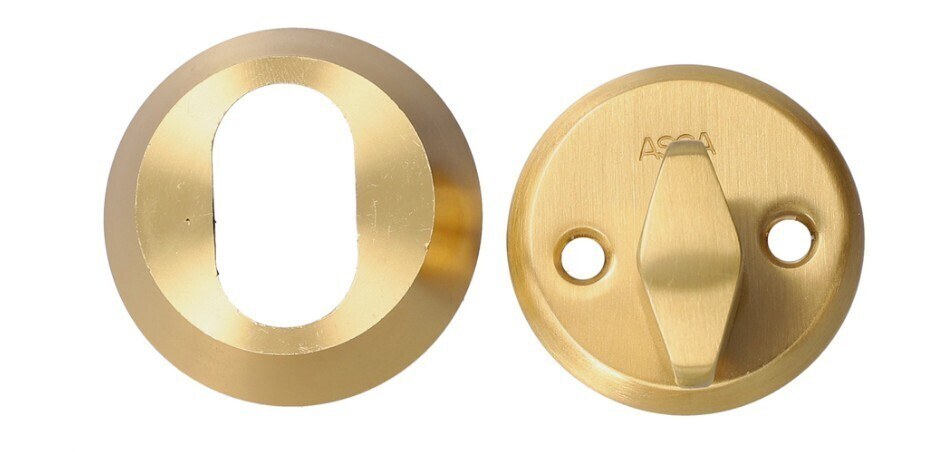 Kaitsekatte komplekt ASSA 256 messing 18 mm
