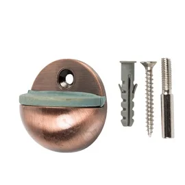 Uksestopper Haushalt DS013CC, 2.5 cm, Ø 4.5 cm, kumm/teras, vask v.