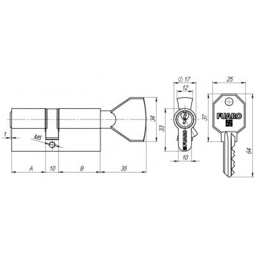 Lukusüdamik s vertushkoj 100 CM 80 mm (30+10+40) CP kroom
