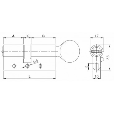 Lukusüdamik s vertushkoj Kale 164 DBM-E/70 (35-35) mm nikkel