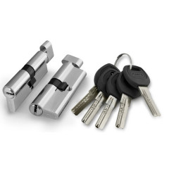 Lukusüdamik s vertushkoj Punto A202/90 mm (45+10+35) SN mat. nikkel