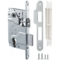 LH 25-50 CP BOX Siseukselukk pod Lukusüdamik. mehanizm 1rigel+zashchjolka (kroom) s otv. plankoj