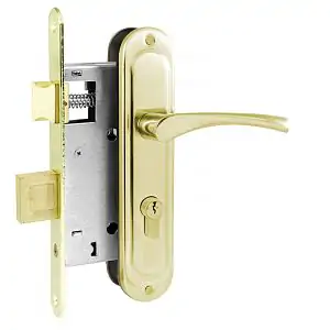 Süvistatav lukk Nora-M 710-55 (kuldne)