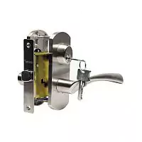 ukselink-zashchelka Archie T111-X11H-V1 s kljuchem (valge nikkel)
