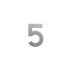 Uksenumber "5" Haushalt SS-5, 14.4 cm x 9.5 cm, roostevaba teras, roostevaba teras v.