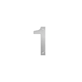 Uksenumber "1" Haushalt SS-1, 14.6 cm x 6.2 cm, roostevaba teras, roostevaba teras v.