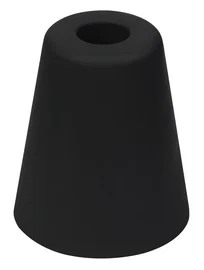 Uksestopper Haushalt HAH15430, 8 cm, Ø 7 cm, kumm, must v.