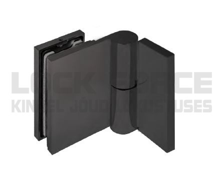 LIFTED HINGE WALL TO GLASS 90˚ OFFSET FIXING PLATE CDA ETNA TGHU90-OSRH BL, RIGHT