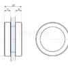 PULL DOOR HANDLE (BLIND) CDA ANCONA TGKH55 NA