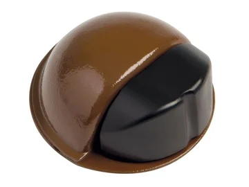 Uksestopper 5985 400-2664-50, 2 cm, Ø 5 cm, plastik/kumm, pruun v.