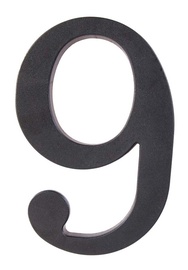 Uksenumber Barcz 9, 17.5 cm, plastik, must v.