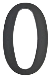 Uksenumber Barcz, 17.5 cm, plastik, must v.