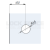 PULL DOOR HANDLE (BLIND) CDA ANCONA TGKH55 SC