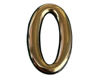 Uksenumber N1011, 5 cm, plastik, messingi v.