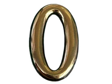 Uksenumber N1011, 5 cm, plastik, messingi v.