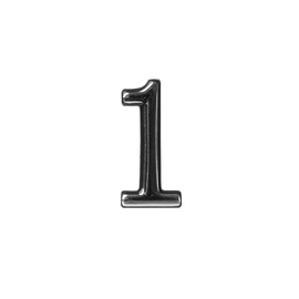Uksenumber CR 1, 5 cm, plastik, kroom v.