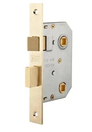 Süvistatav ukselukk Kale Kilit 251/WC, kaetud messingiga, 62 mm/44 mm