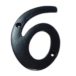 Uksenumber GB-2531_6, 10.5 cm x 6.5 cm, metall