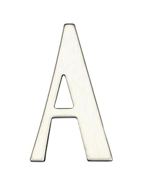 Täht "A", 6.11 cm x 3.5 cm, roostevaba teras, roostevaba teras v.