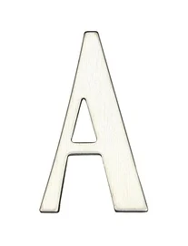 Täht "A", 6.11 cm x 3.5 cm, roostevaba teras, roostevaba teras v.