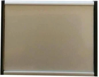 Infomärk Door Sign, 6.2 cm x 7.5 cm, alumiinium/plastik, alumiinium v./must v.
